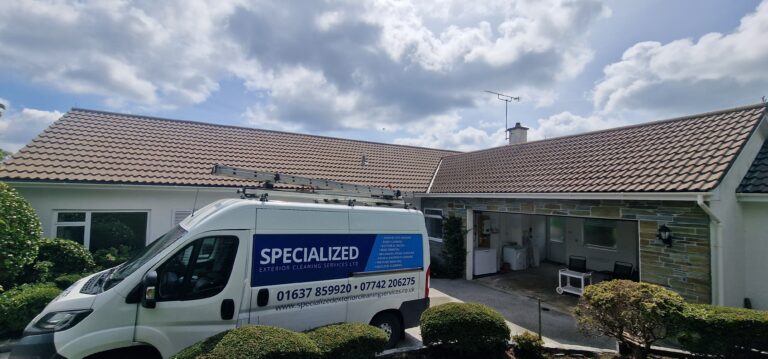 After roof cleaned.