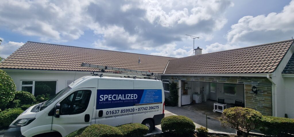 After roof cleaned.